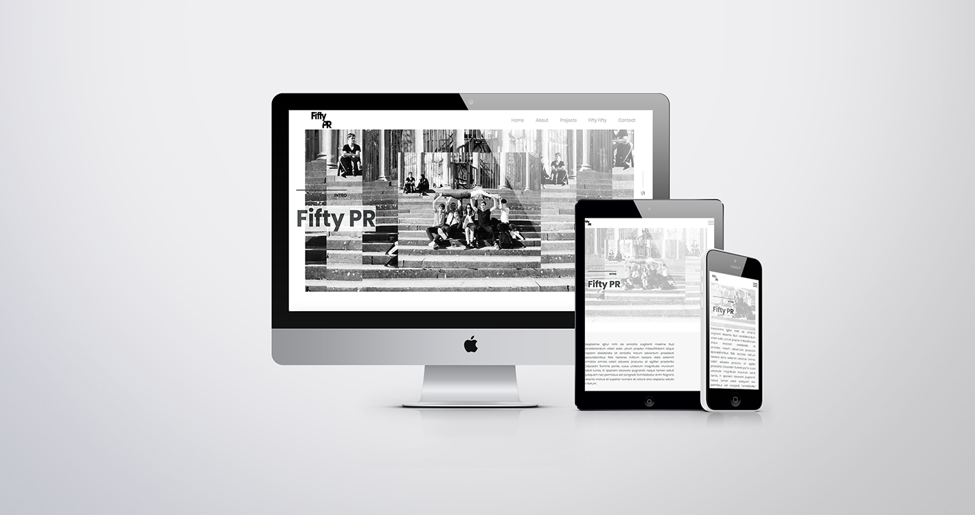 Fifty PR website